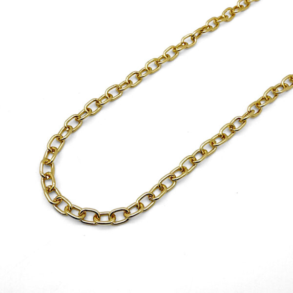 15328733299 corrente de alumnio cadeado 1 5mm ouro 2